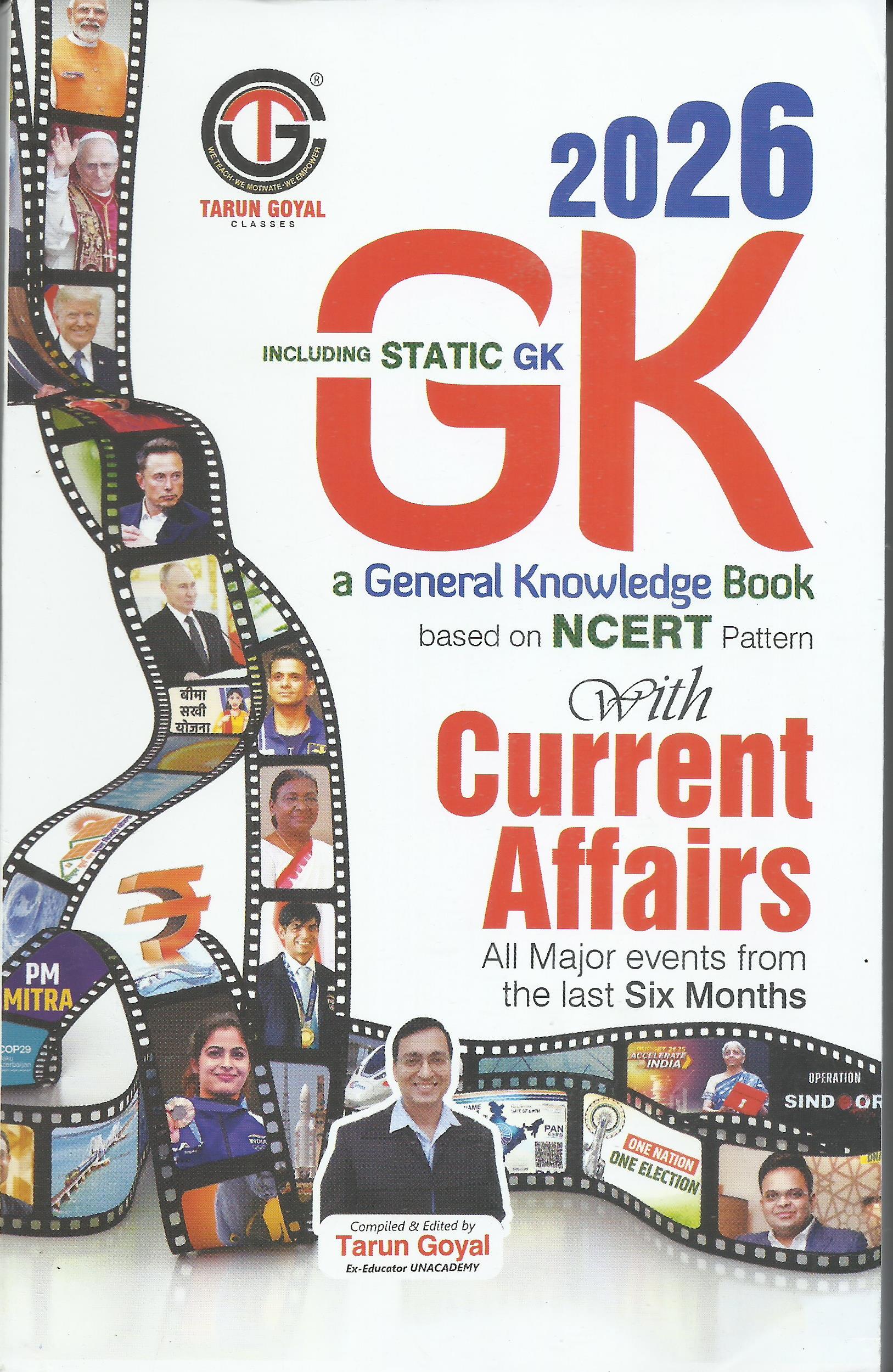G.K. Book Based on NCERT Pattern With Current Affairs ( in English ) - Tarun Goyal