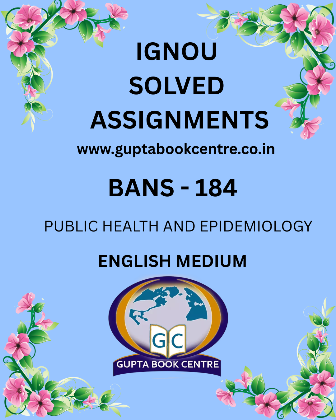 BANS-184 PUBLIC HEALTH AND EPIDEMIOLOGY Solved Assignment 2025-2026 in English