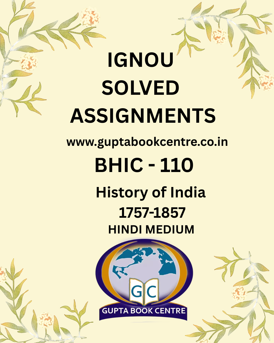 BHIC-110 History of India 1757-1857 Solved Assignment 2025-26 in Hindi