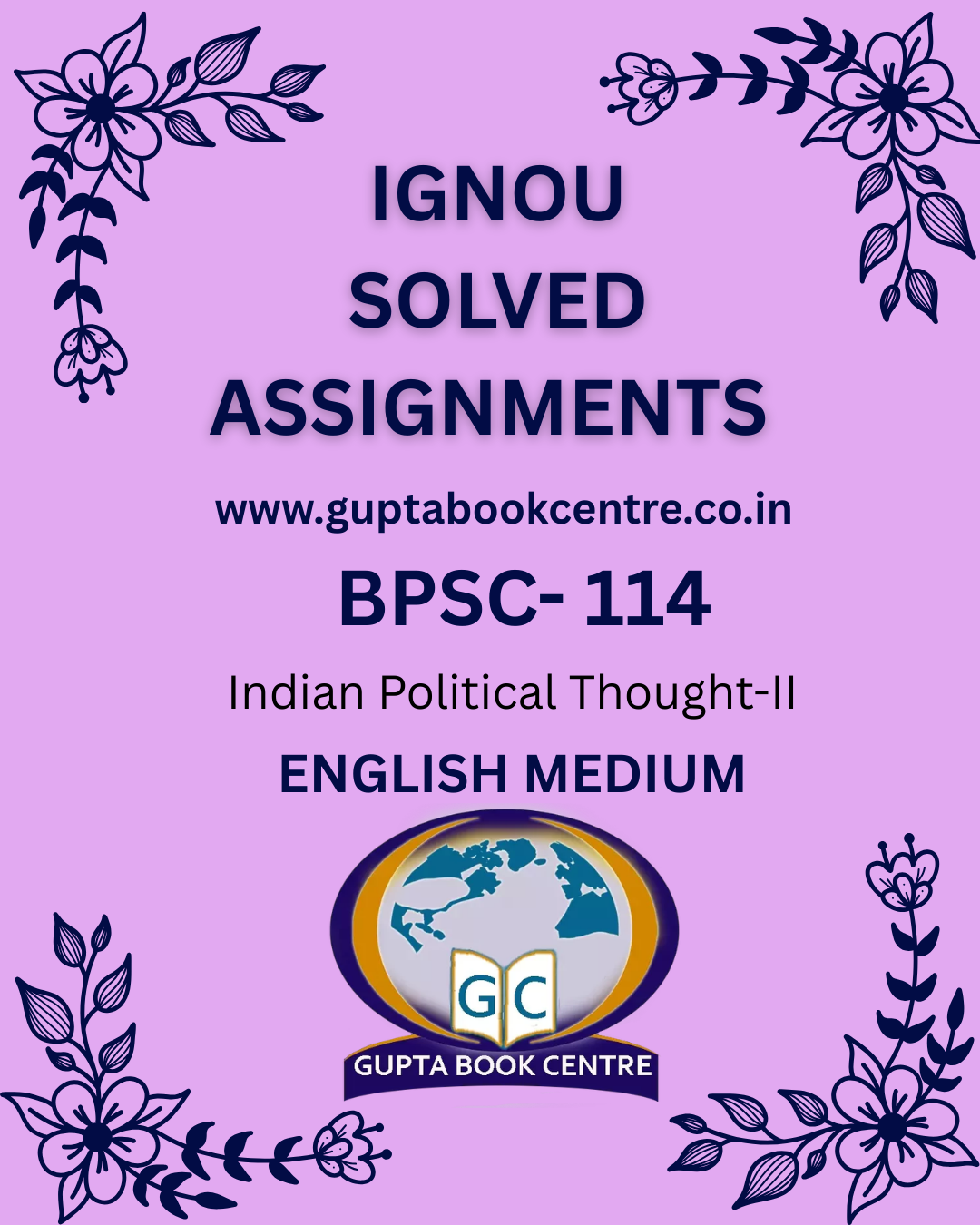 BPSC-114 Indian Political Thought-II Solved Assignment 2025-26 in English